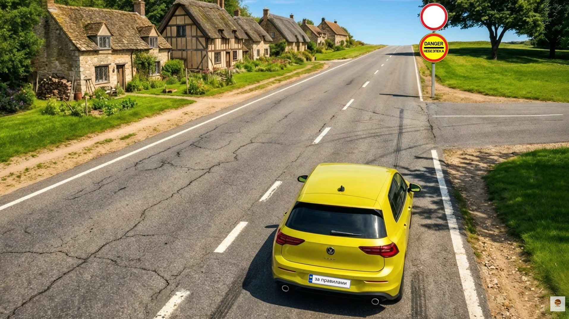 Чи дозволено проїхати прямо? Тест на знання ПДР