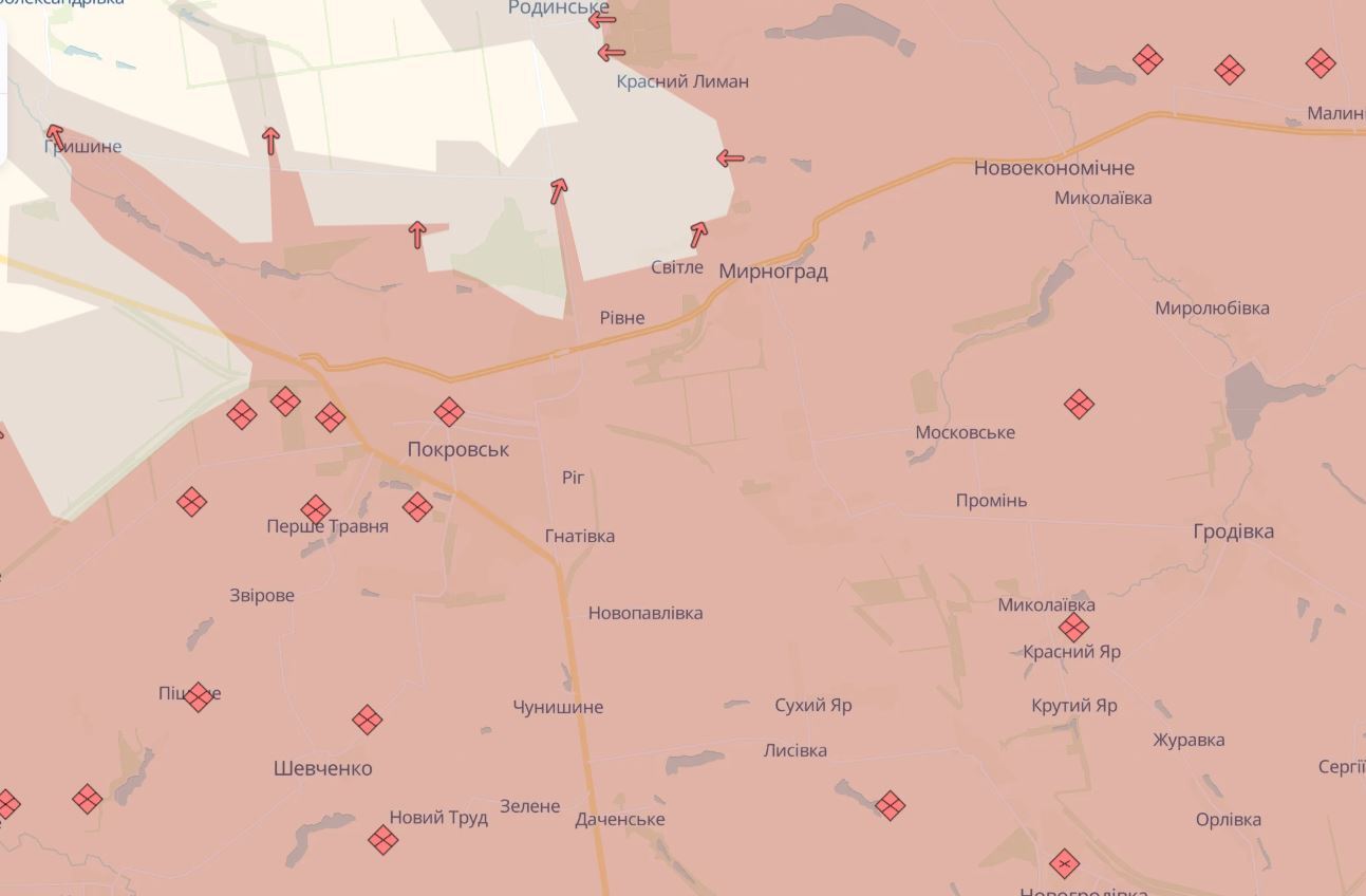 Продвижение врага замедлилось, но есть "нюанс": в DeepState указали, где хотят прорваться оккупанты. Карта
