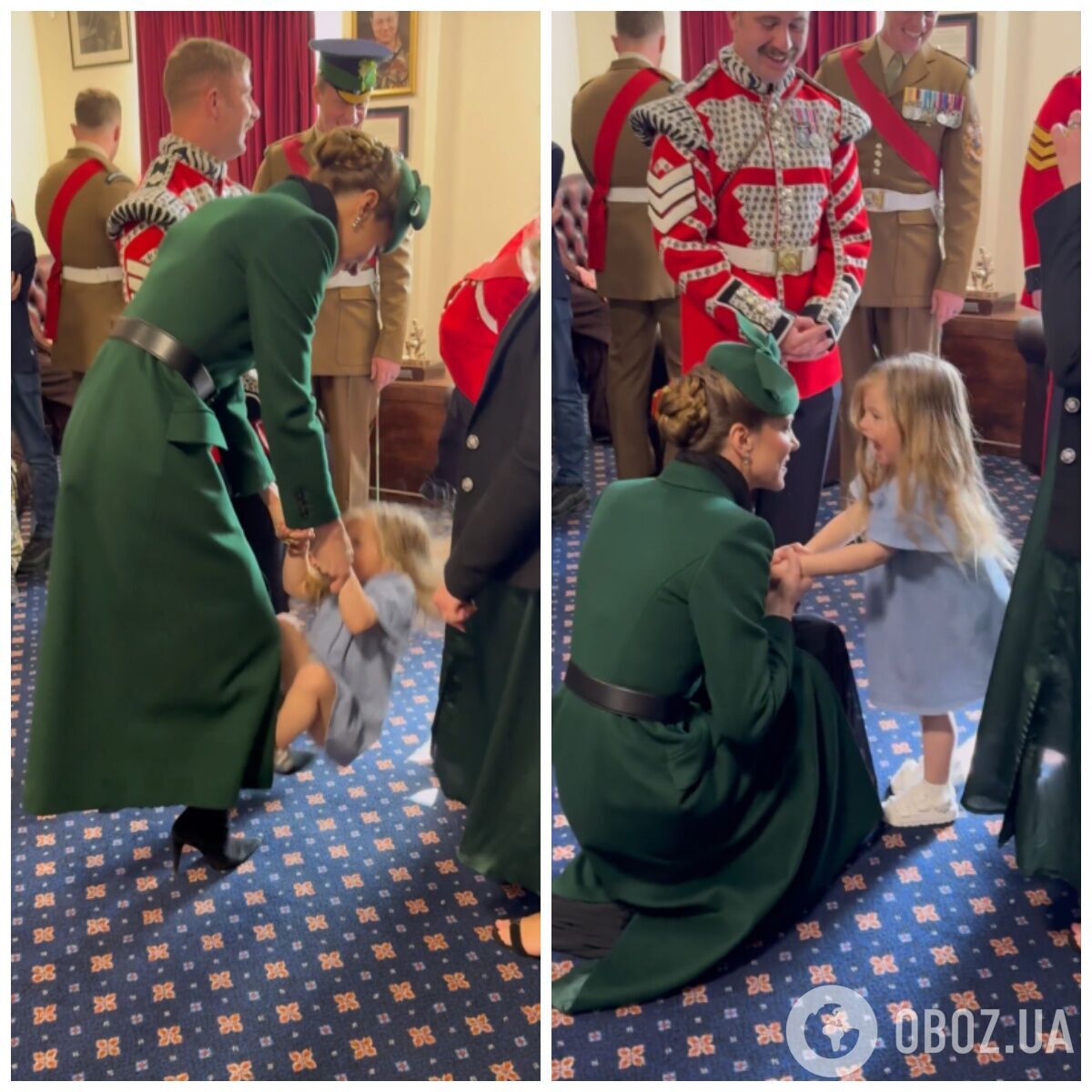 Кейт Миддлтон стала звездой соцсетей из-за милого инцидента с 3-летней фанаткой, которая повисла на ней. Видео