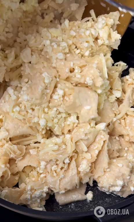 Ленивая ачма из лаваша на сковородке: как приготовить