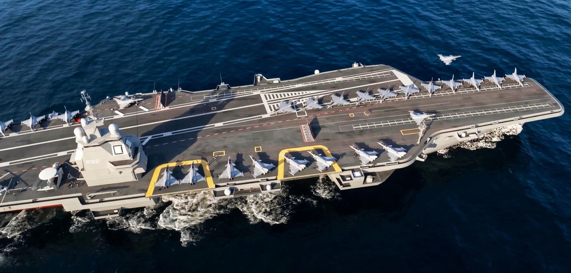 "Дух опору": Макрон оголосив назву і вартість нового гігантського атомного авіаносця Франції