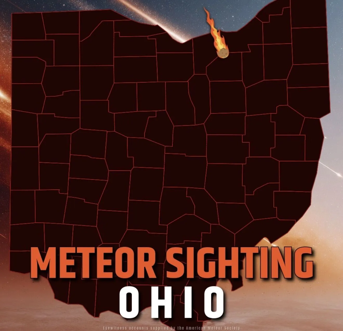 В США взорвался семитонный метеорит: людей напугала вспышка в небе