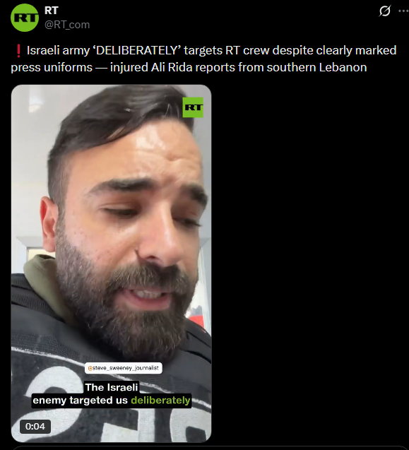 Російські пропагандисти потрапили під удар ізраїльською ракетою в Лівані: відео моменту вибуху