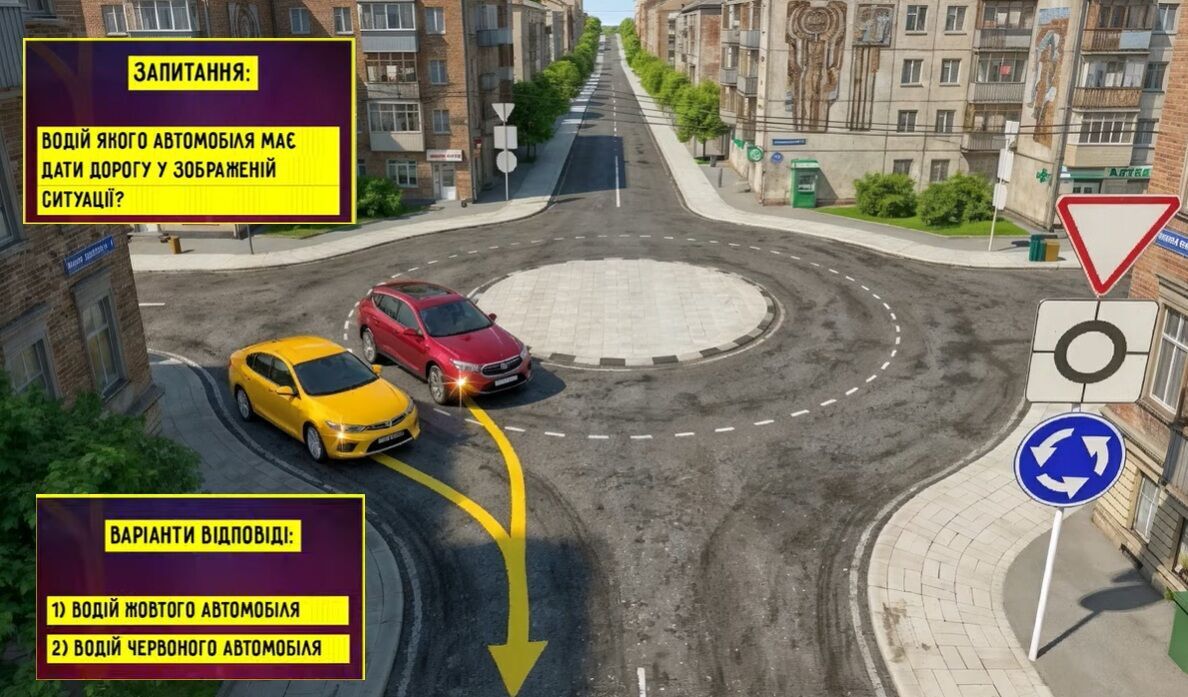 Кто имеет преимущество на круговом перекрестке? Тест для водителей