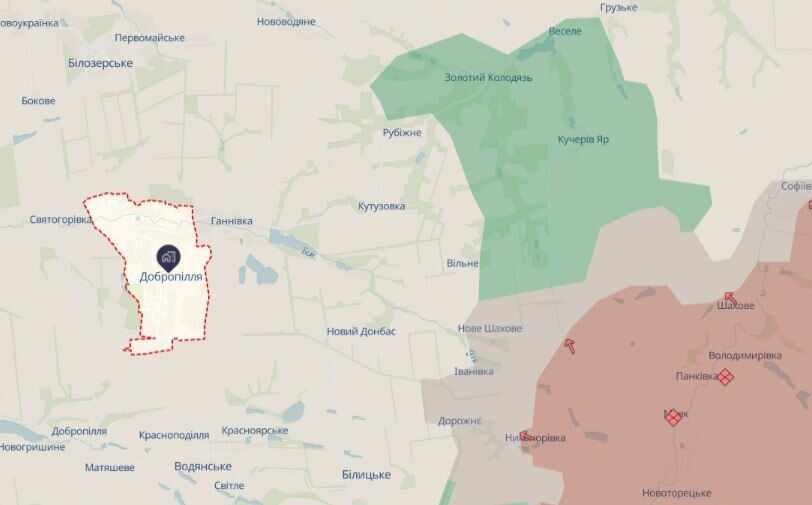 Українські війська просунулися в тактичному районі Добропілля: аналіз бойових дій від ISW. Карта