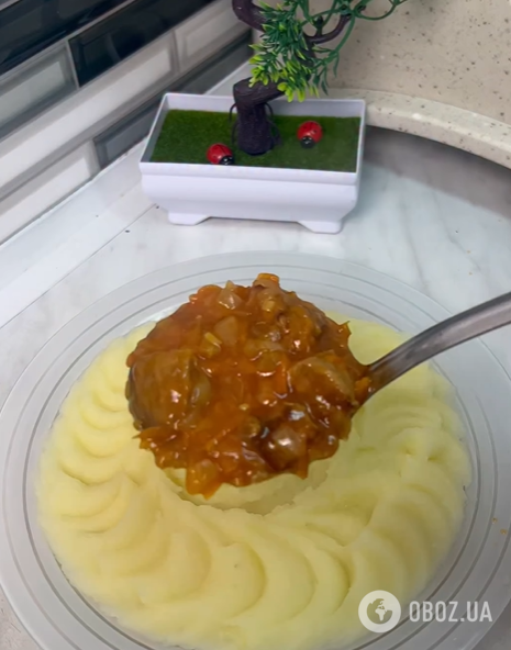 Сочная мясная подлива к картофелю: очень вкусно приготовить на ужин