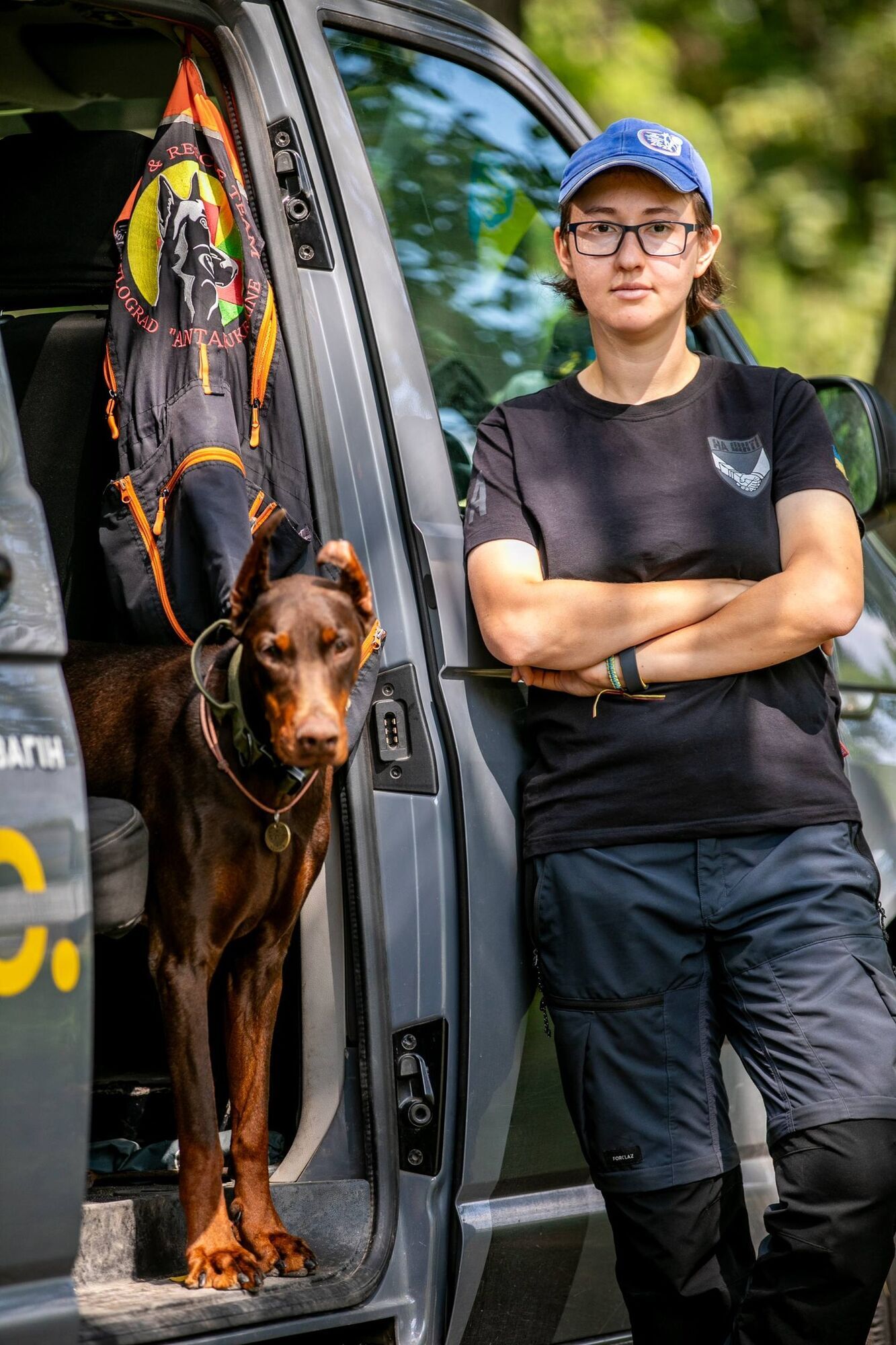 Нашла более 170 человек: умерла собака Ханна, которая помогала спасателям после атак РФ. Фото