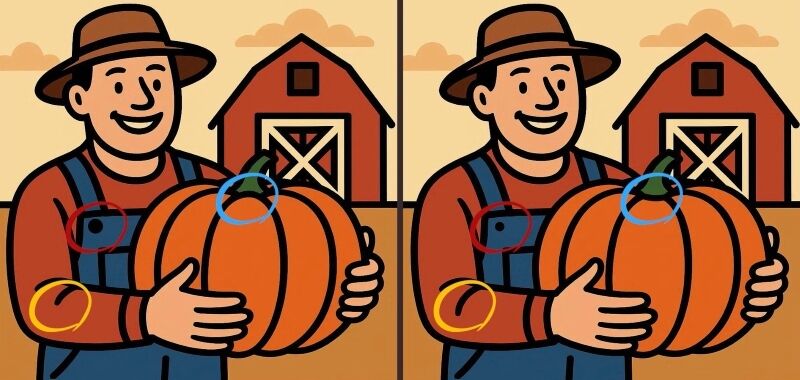 Скільки відмінностей на малюнку? Знайдіть усі за 49 секунд