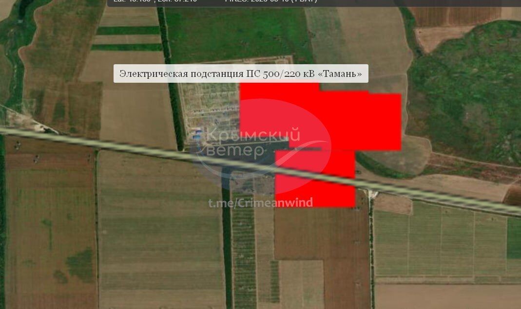 У Краснодарському краї уражено електричну підстанцію "Тамань": сталась пожежа