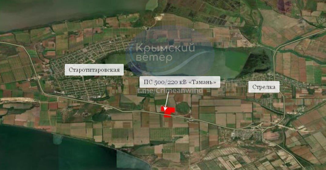 У Краснодарському краї уражено електричну підстанцію "Тамань": сталась пожежа