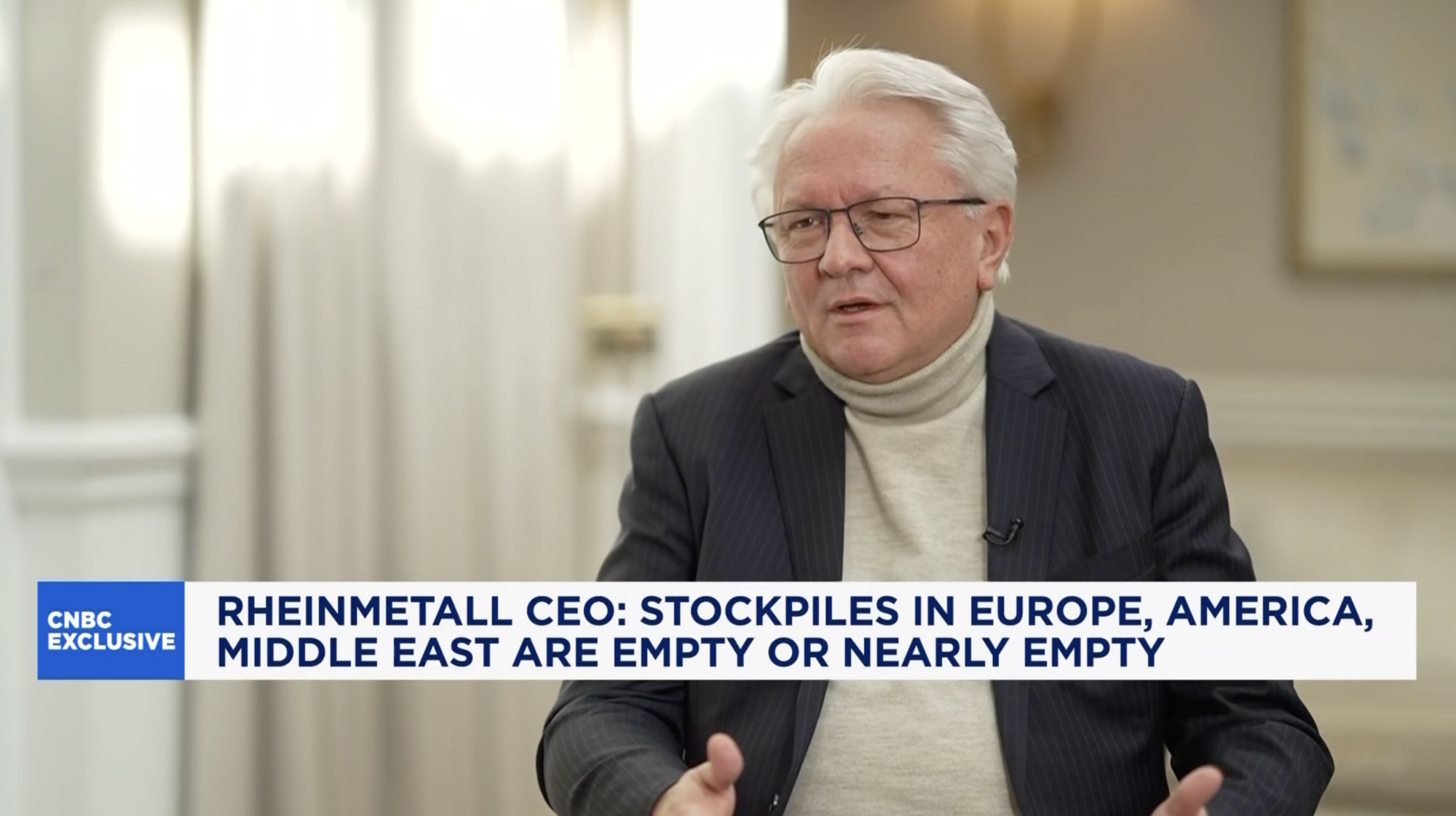 Світові запаси ракет для ППО "майже вичерпані" через війну на Близькому Сході, – гендиректор Rheinmetall