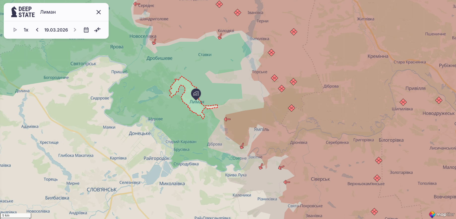 Окупанти посилили тиск на Лиманському напрямку: військовий розповів, що відбувається. Карта