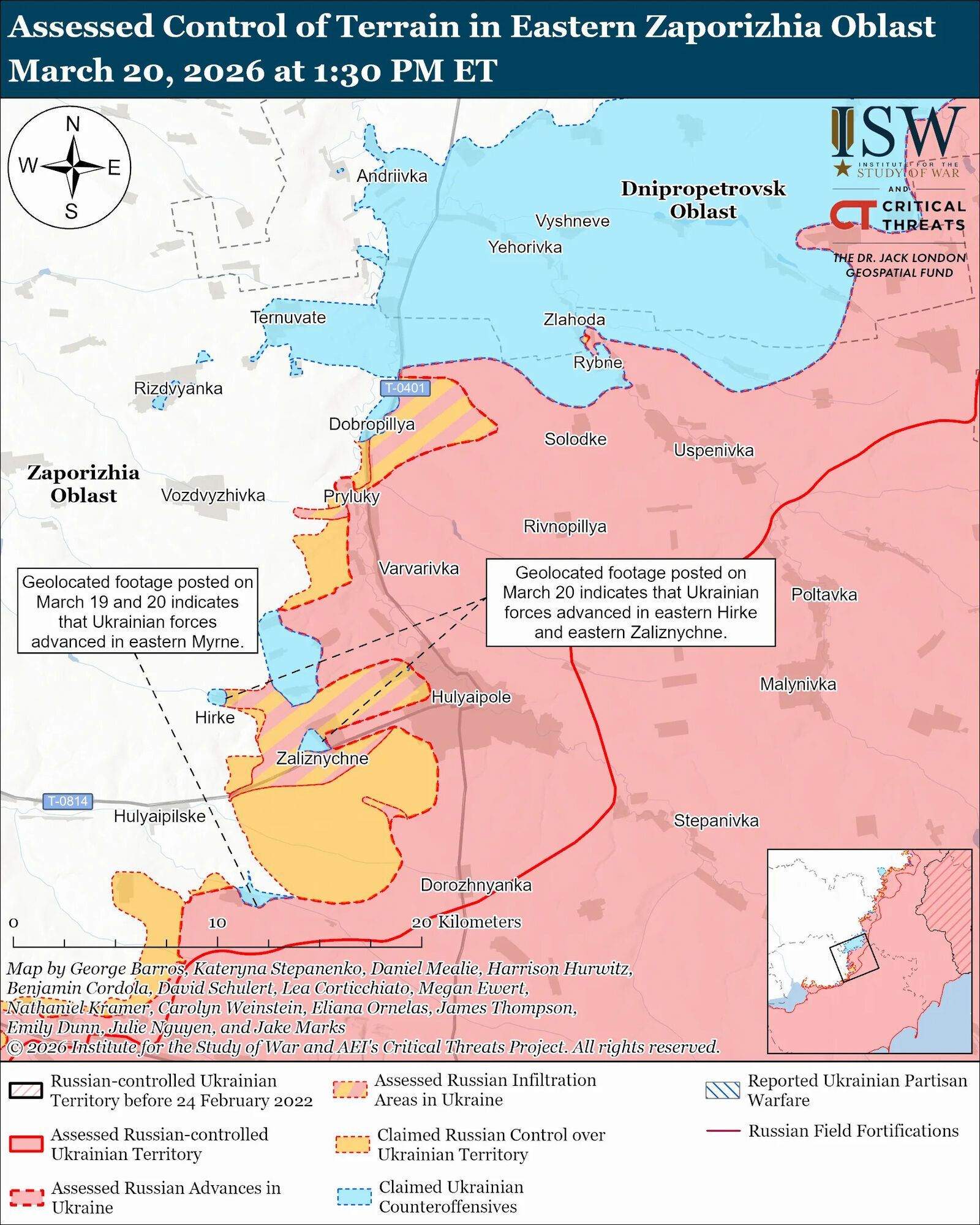 Українські війська просунулися біля Слов'янська, Гуляйполя і на тактичному напрямку Костянтинівка-Дружківка – ISW