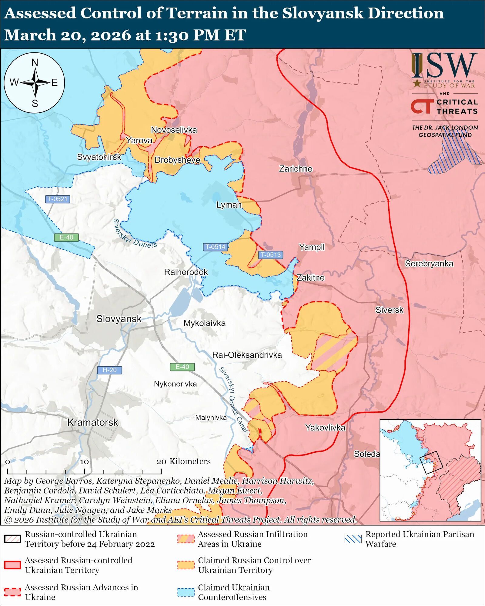 Українські війська просунулися біля Слов'янська, Гуляйполя і на тактичному напрямку Костянтинівка-Дружківка – ISW