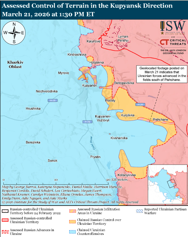 ЗСУ просунулися на 3 напрямках, у ворога є успіхи біля Покровська: карти ISW