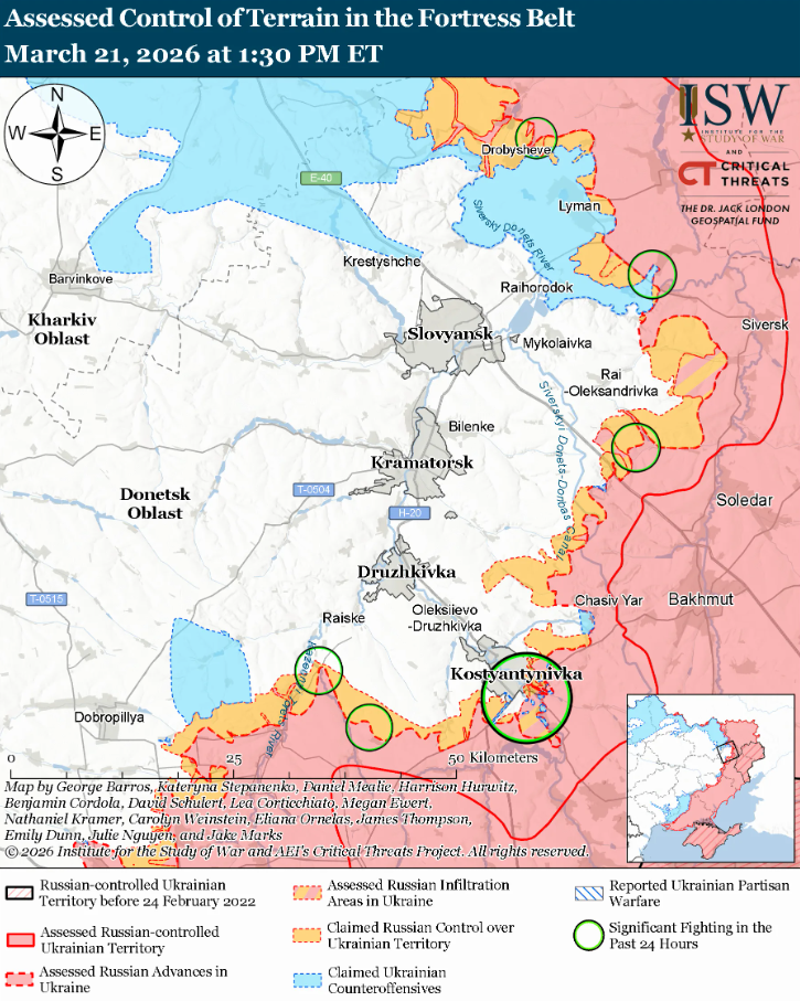 ЗСУ просунулися на 3 напрямках, у ворога є успіхи біля Покровська: карти ISW