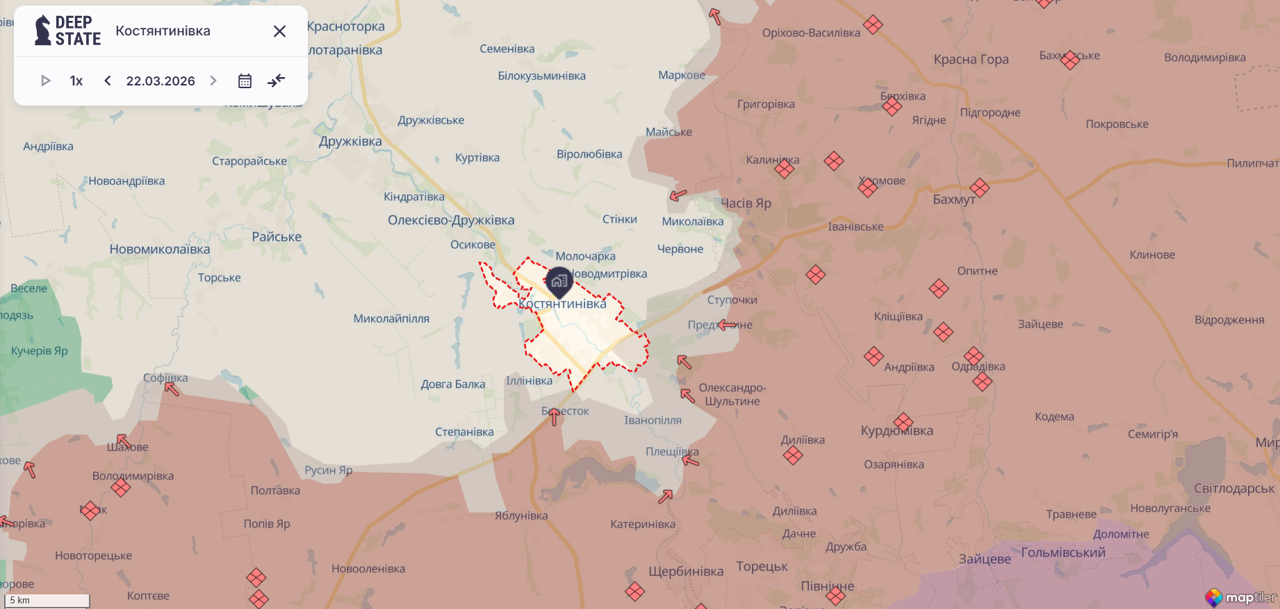 Окупанти намагалися закріпитися в міській забудові Костянтинівки, але поплатились. Відео