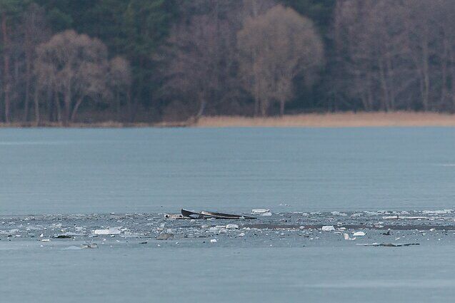 Литву атаковал неизвестный дрон: в озере нашли обломки двигателя. Видео