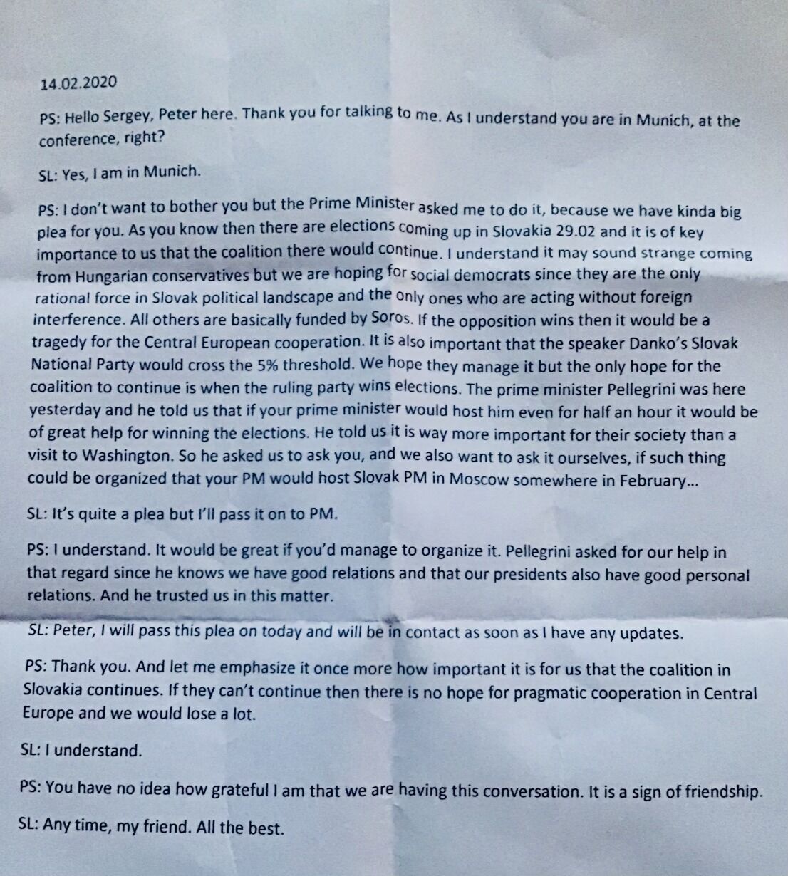 Сійярто просив Лаврова допомогти партії Фіцо виграти вибори у Словаччині: спливли подробиці