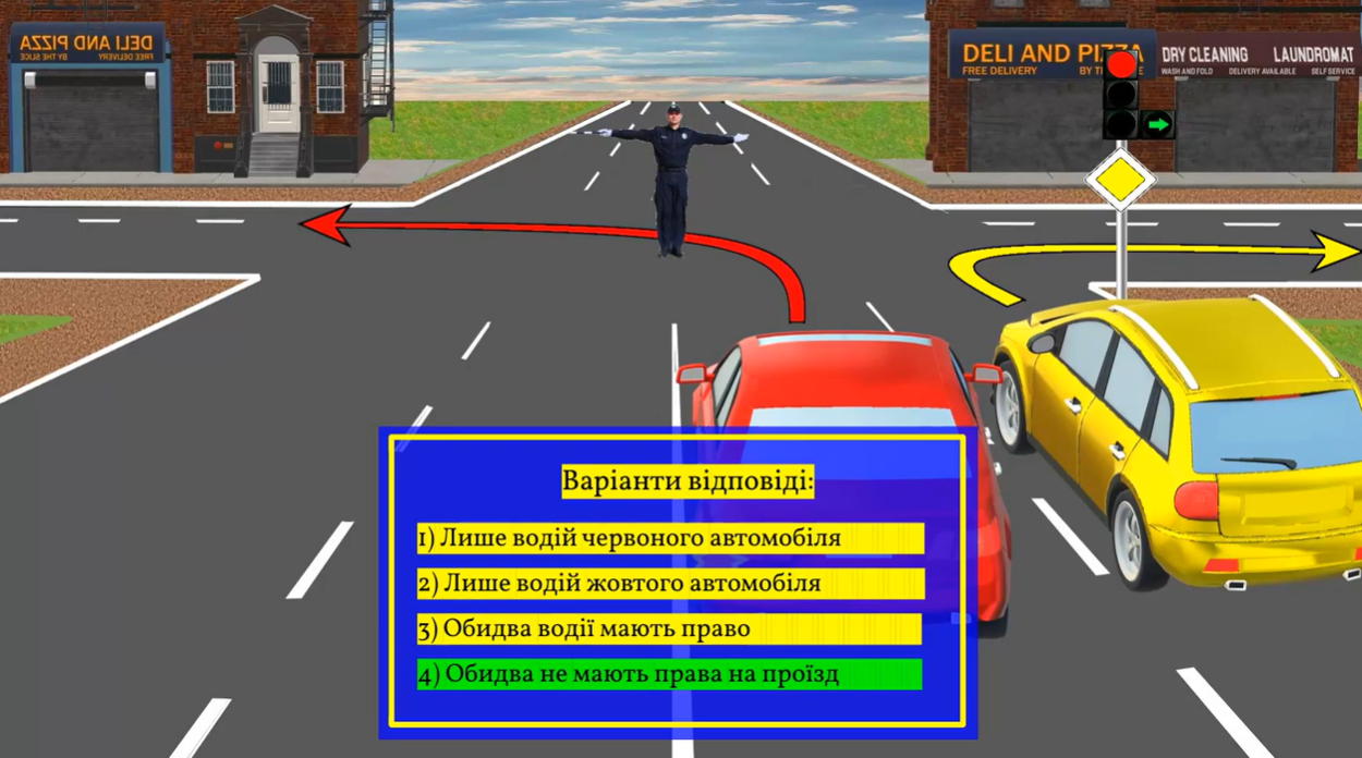 Кто проедет перекресток? Тест на знание ПДД