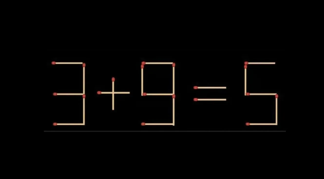 Виправте рівняння лише одним сірником: головоломка