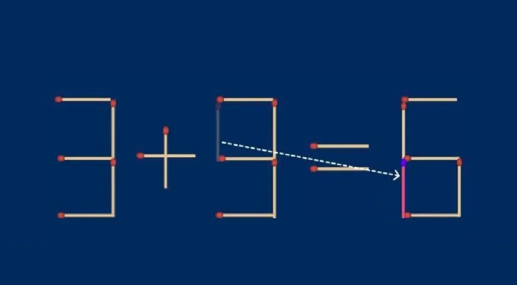 Виправте рівняння лише одним сірником: головоломка
