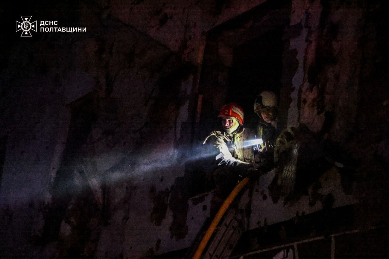 У Полтаві внаслідок атаки РФ пошкоджено житлові будинки та готель: двоє людей загинули, 11 поранено