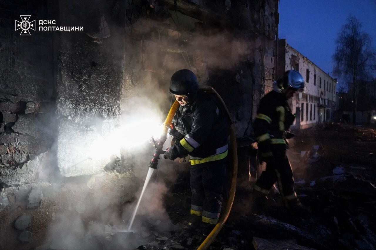 У Полтаві внаслідок атаки РФ пошкоджено житлові будинки та готель: двоє людей загинули, 11 поранено