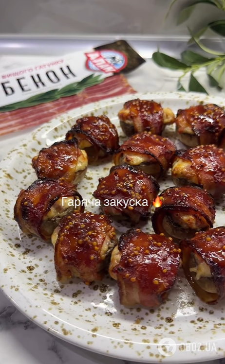 Як смачно запекти печериці в духовці: рецепт з начинкою та беконом