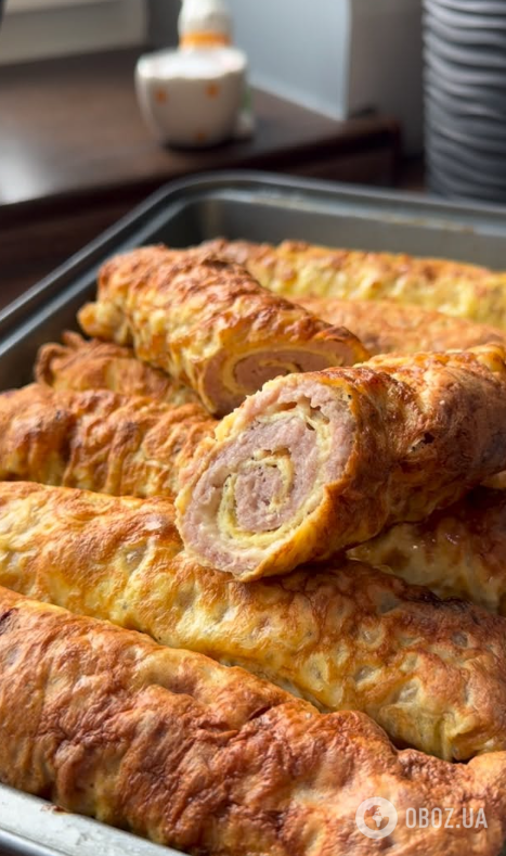 Як приготувати ідеальні тонкі млинці без борошна: додайте всередину соковиту м'ясну начинку