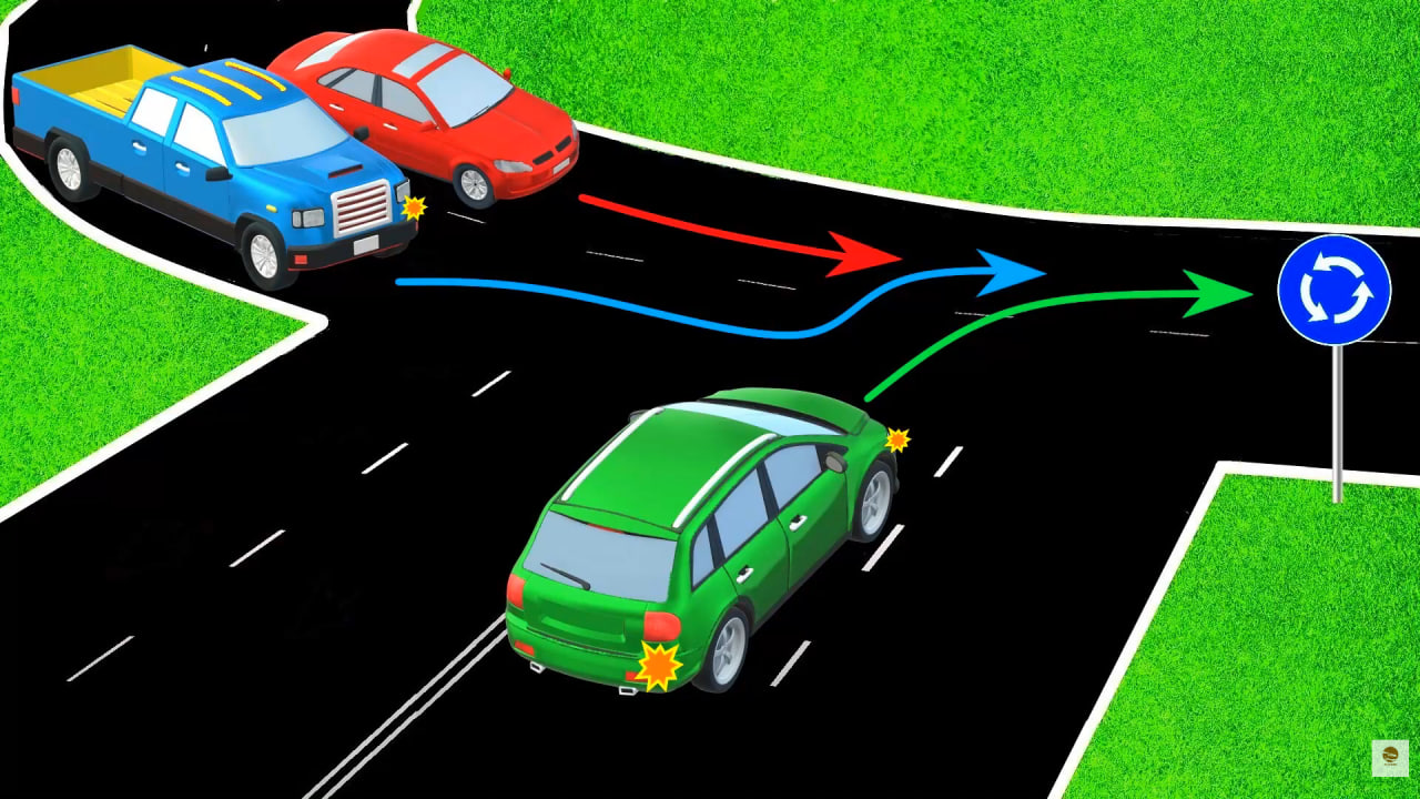 Каков порядок разъезда? Тест на знание ПДД