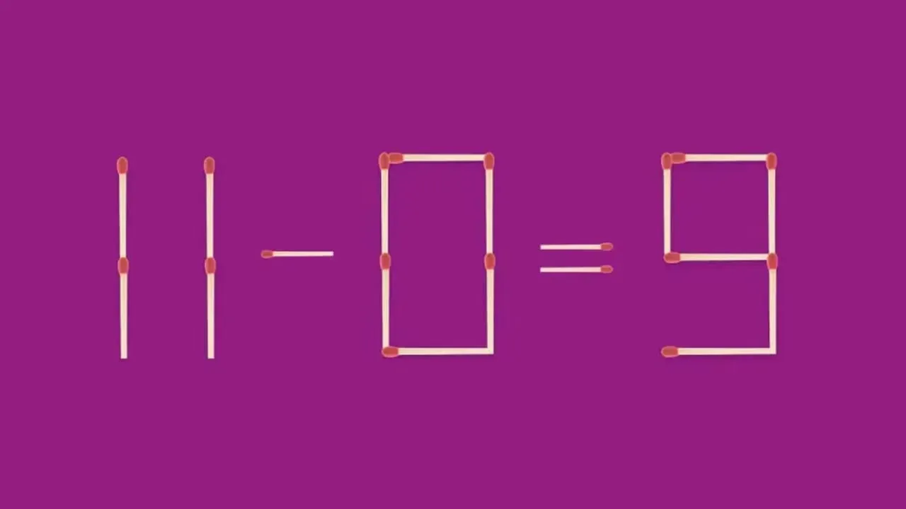 Як пересунути сірник? Хитра головоломка