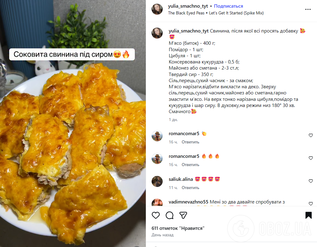 Сочная запеченная свинина под сыром: делимся рецептом блюда для обеда