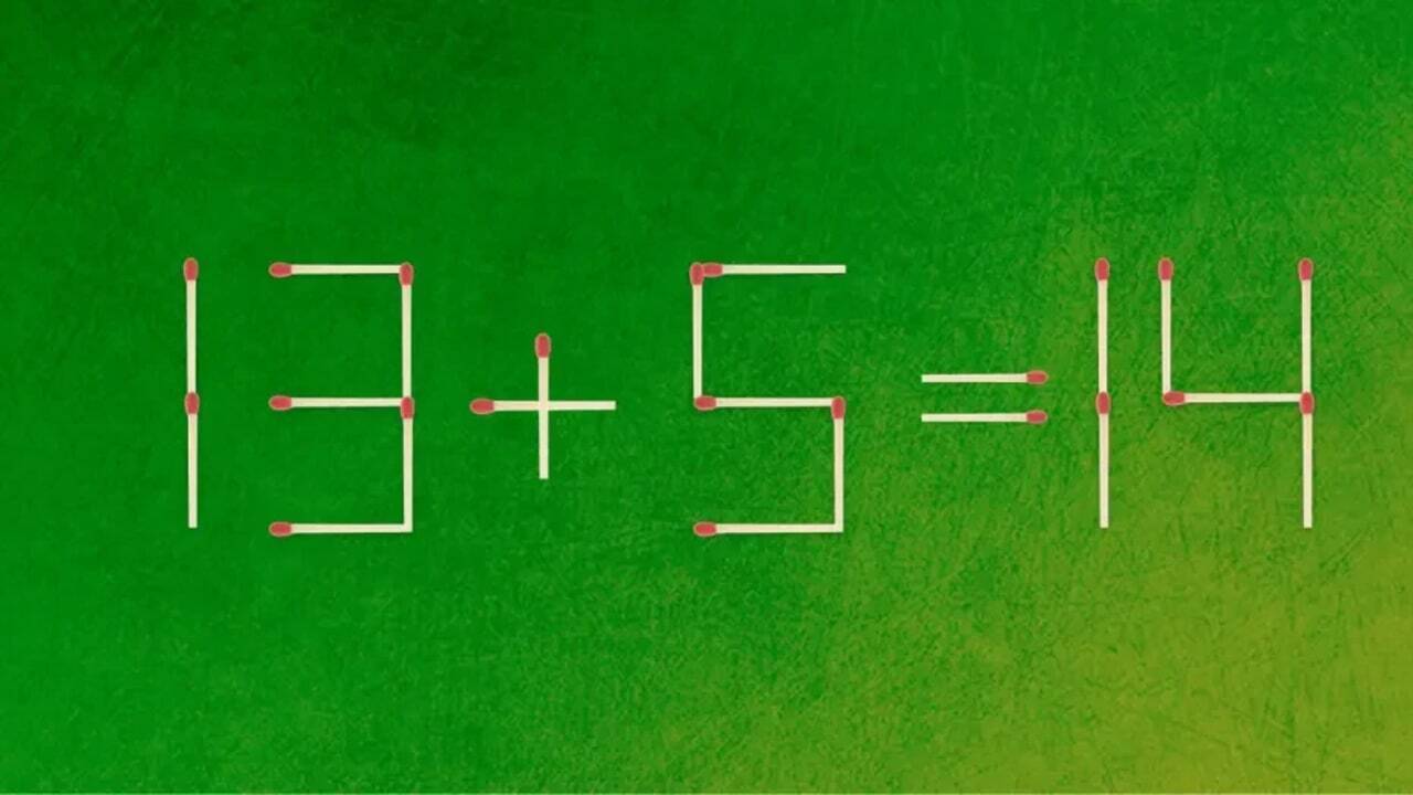 Сделайте уравнение правильным: головоломка со спичками