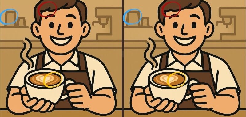 Найдите все отличия: есть только 45 секунд