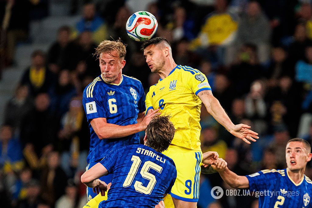 "Это не случайность. Мы просто слабее": форвард сборной Украины назвал главную причину фиаско в матче со Швецией