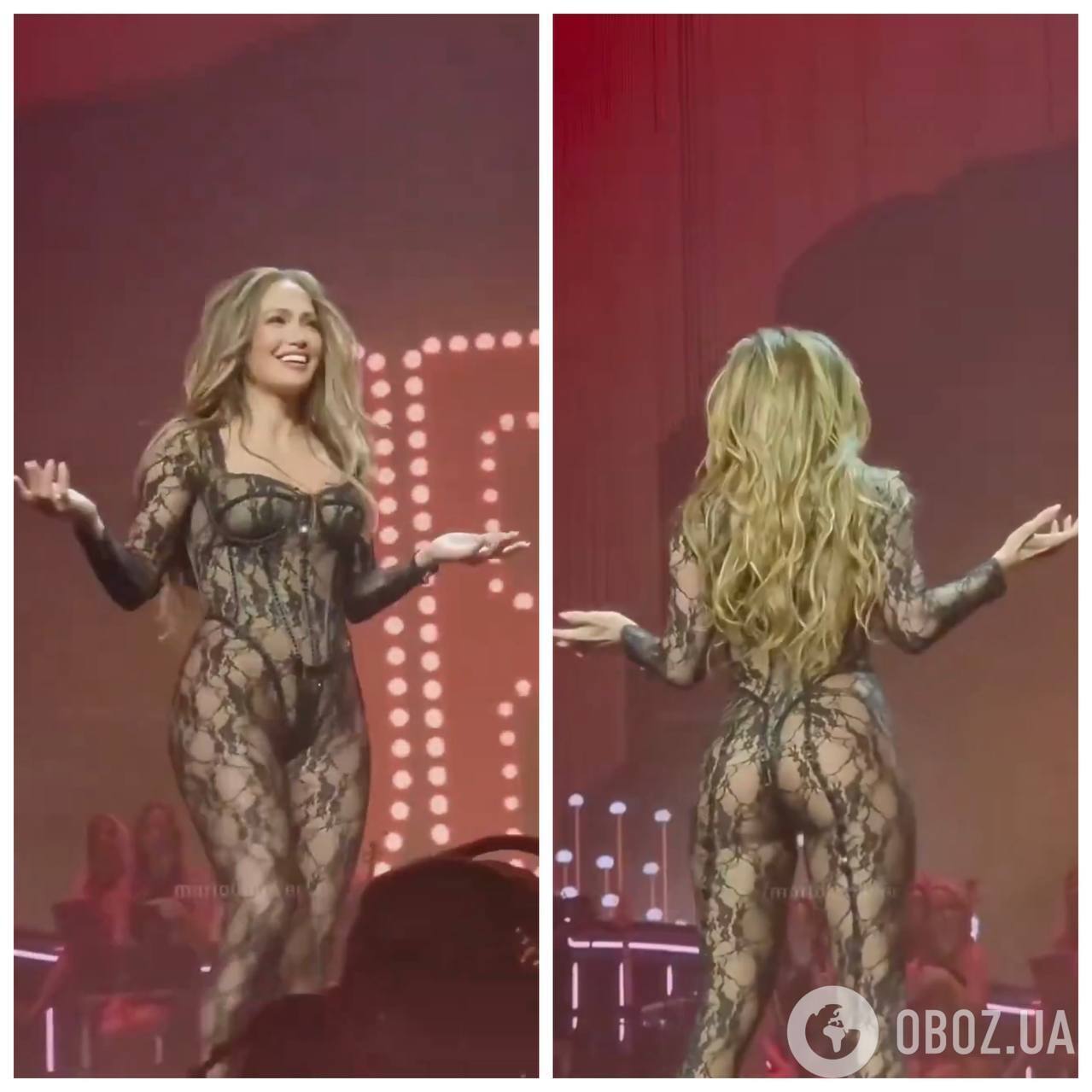 56-летняя Дженнифер Лопес в "голом" комбинезоне посветила фантастической фигурой и стала звездой соцсетей. Видео