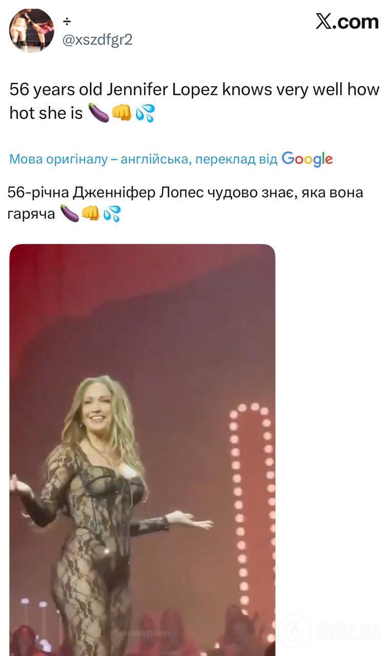 56-летняя Дженнифер Лопес в "голом" комбинезоне посветила фантастической фигурой и стала звездой соцсетей. Видео