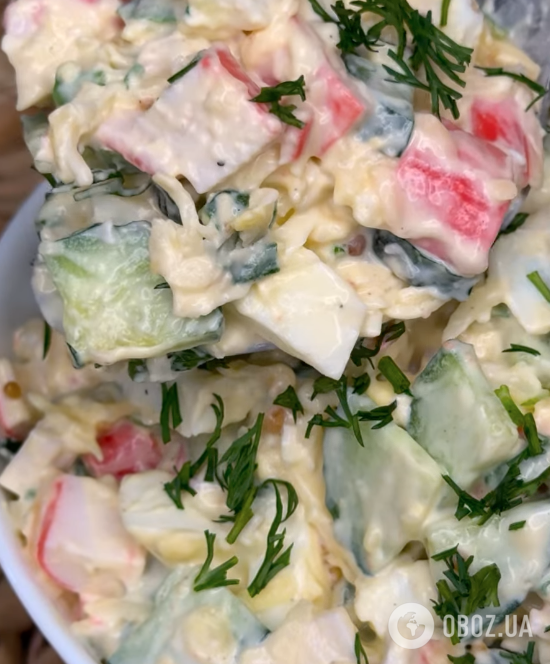 Весенний крабовый салат для пасхального стола: делимся рецептом