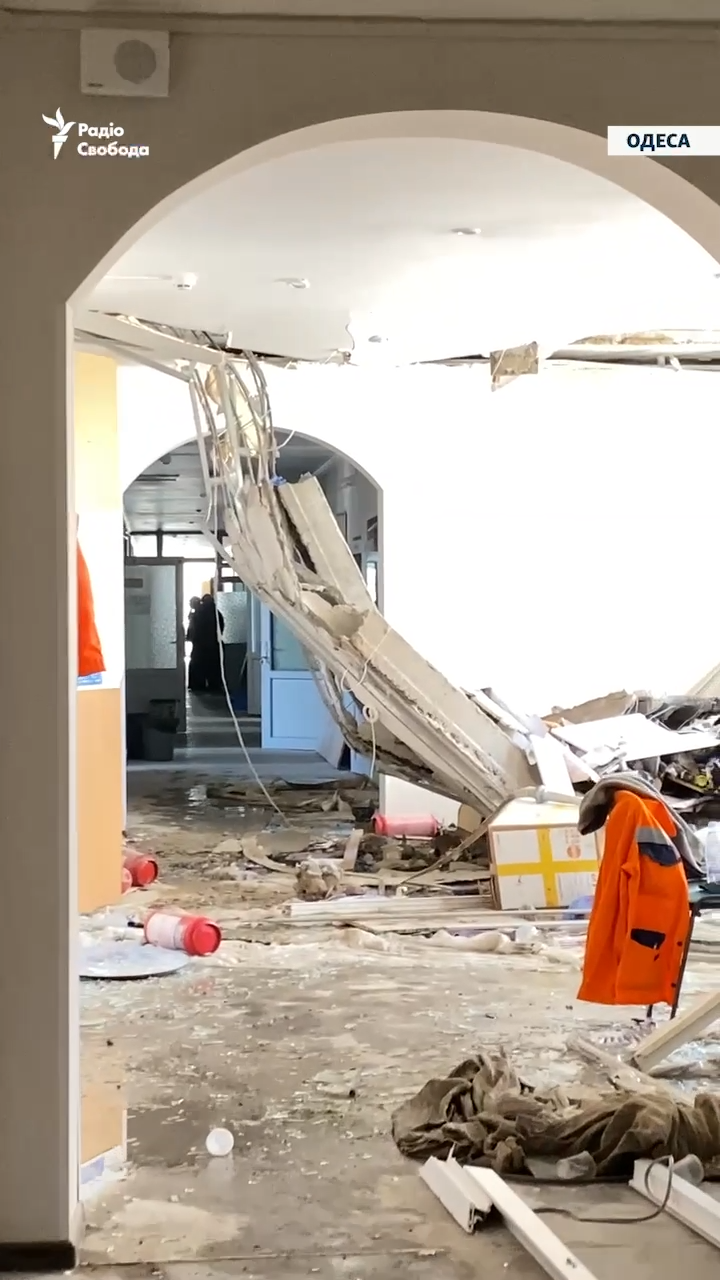 Як виглядає пологовий будинок в Одесі після прильоту "Шахеда": лікарі власноруч гасили пожежу