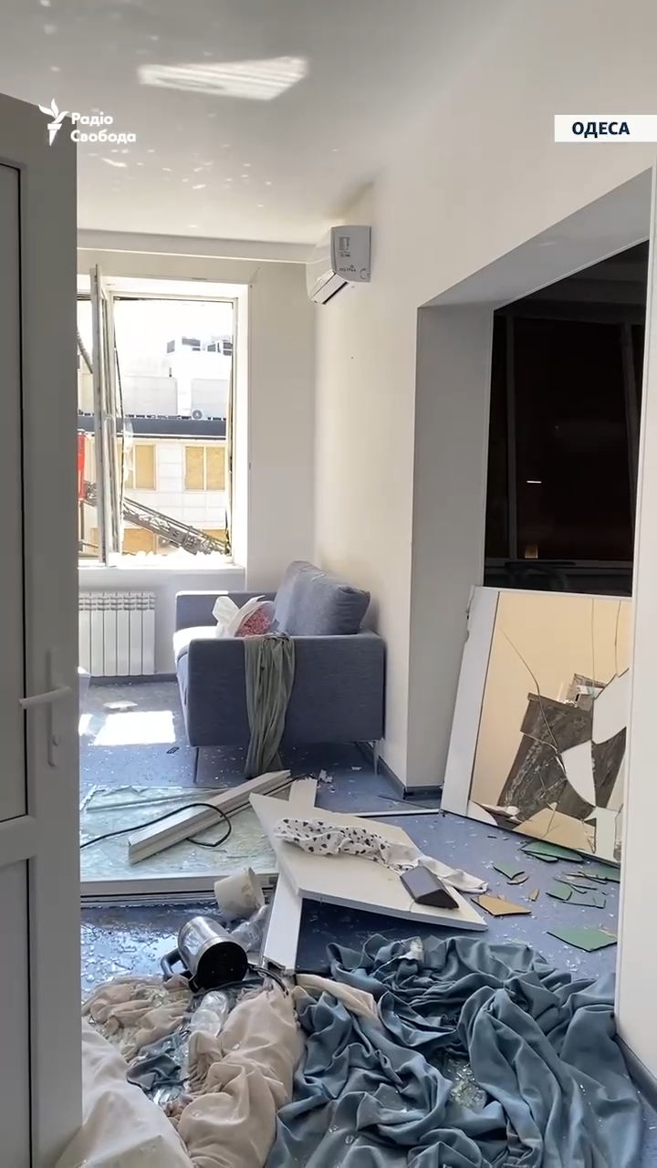 Як виглядає пологовий будинок в Одесі після прильоту "Шахеда": лікарі власноруч гасили пожежу