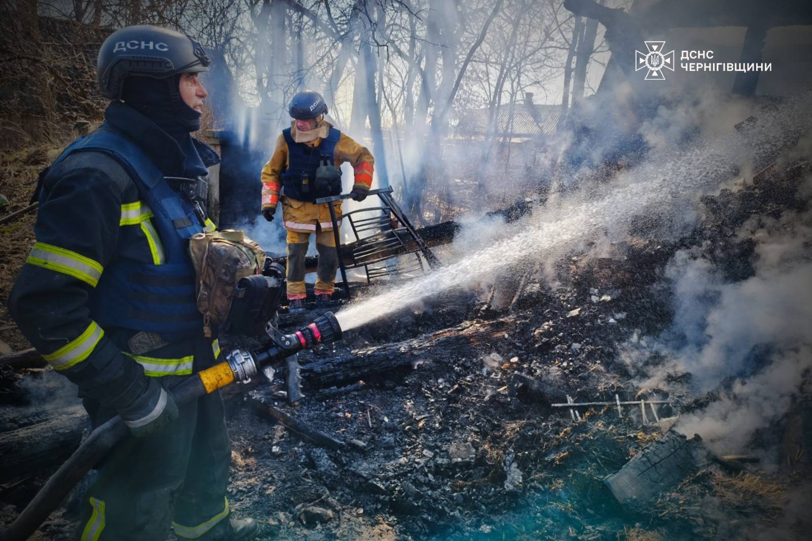 На Чернігівщині ворожі БПЛА влучили в приватний будинок та зерносховище: є загиблий. Фото