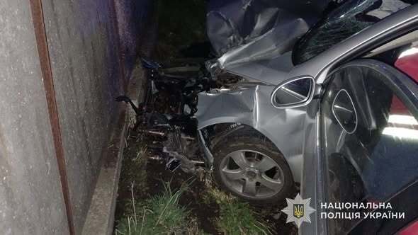 На Львівщині внаслідок ДТП загинув мотоцикліст, ще двоє людей постраждали. Фото