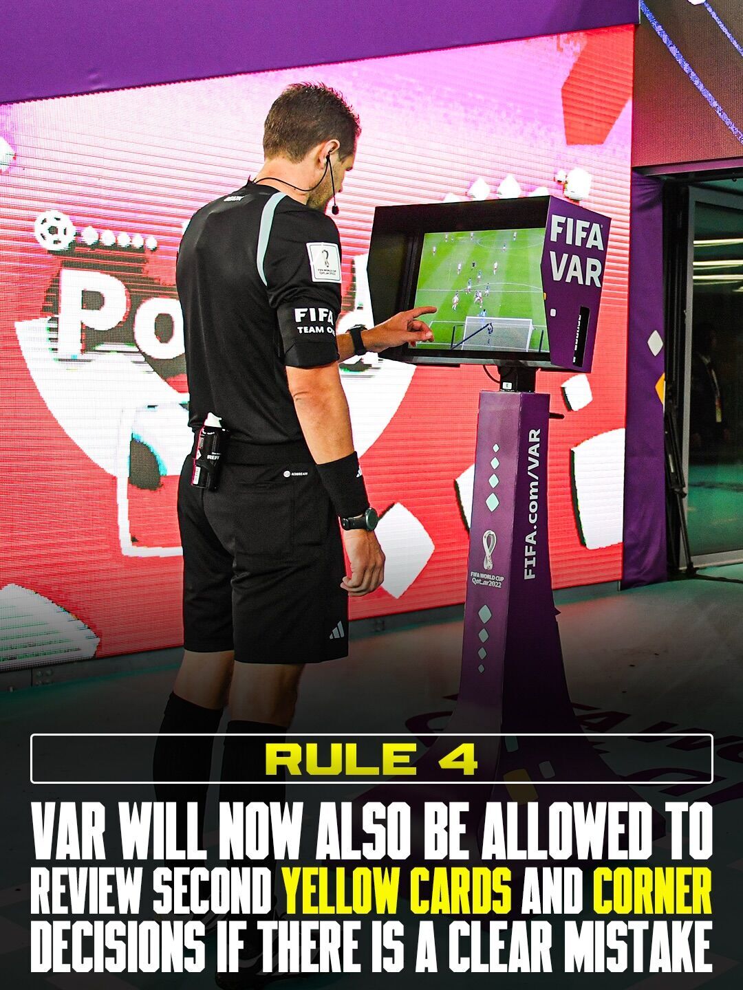 ФИФА официально объявила о новых правилах футбола на чемпионате мира