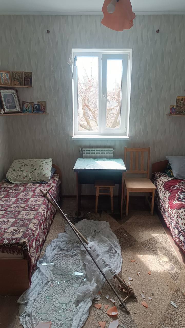 На Херсонщині російський обстріл пошкодив жіночий монастир. Фото