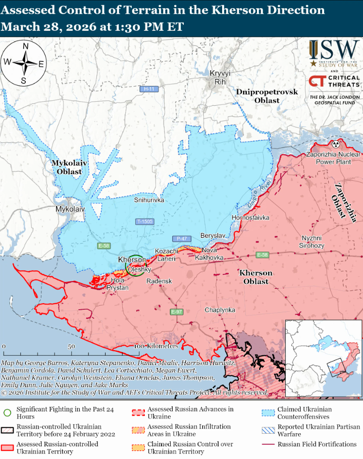 Українські війська просунулися на Слов'янському напрямку – ISW