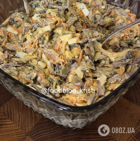 Какой вкусный салат приготовить с куриными сердечками: заправляется майонезом