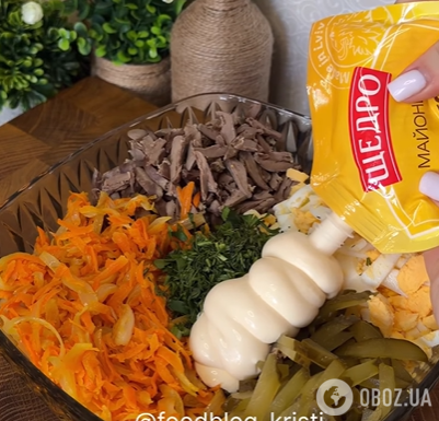 Какой вкусный салат приготовить с куриными сердечками: заправляется майонезом