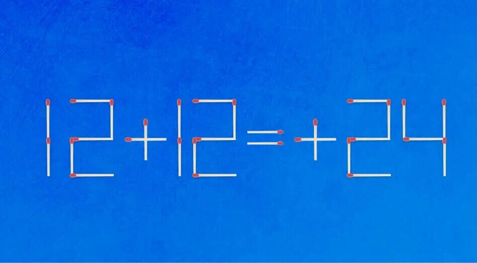 Передвиньте спичку, чтобы уравнение стало правильным: головоломка