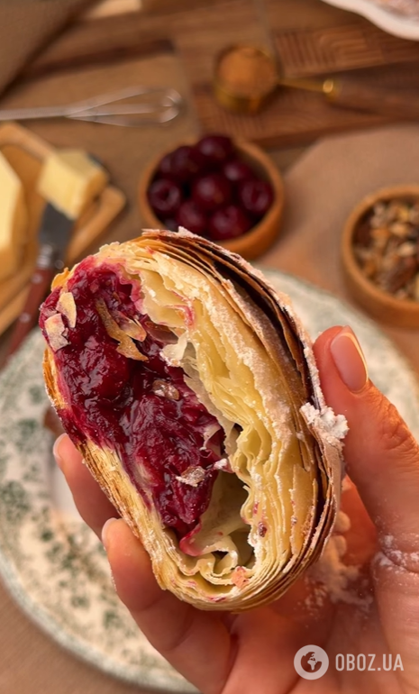 Пісний штрудель з вишнями: з чого приготувати смачний домашній десерт